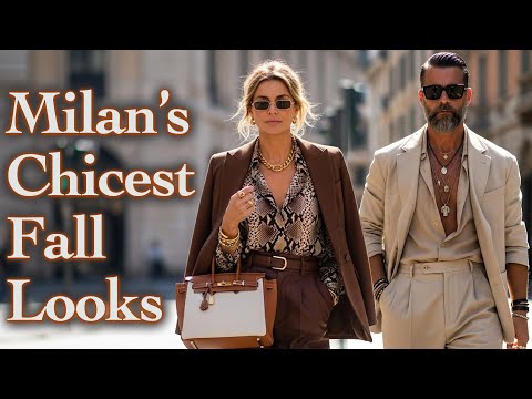 🍂 Autumn 2025 Milan Street Style: Chic October looks from stylish Milanese. Luxury Fashion Vlog