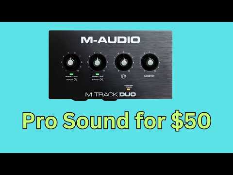 M-Audio M-Track  Duo Review - BEST audio interface under $50