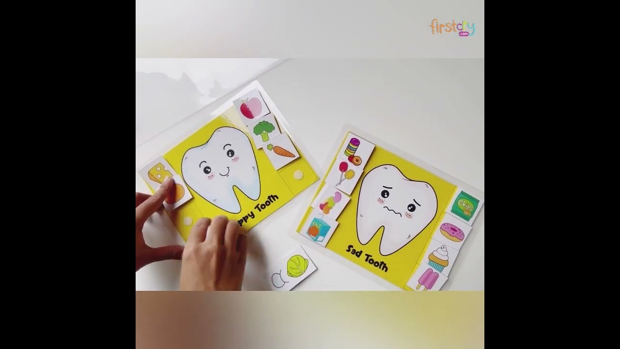 Doxbox Sad and Happy Tooth Sorting Activity Kit