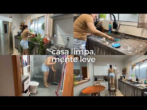 Como deixo minha casa limpa e organizada, faxina completa para trazer paz e aconchego