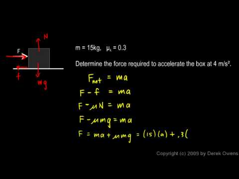 Physics 4.7.3c - Friction Example 3