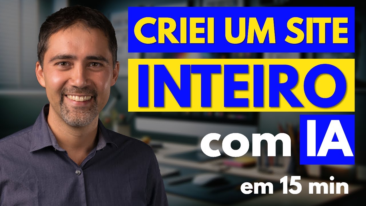 Como CRIAR SITE COM IA (Inteligência Artificial) em apenas 15 minutos | Criar Site com IA