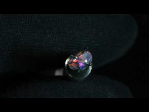 6x4mm black opals VIDEO: E-2