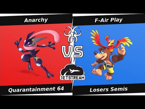 Quarantainment 64 Losers Semis - Anarchy (Greninja) Vs F-Air Play (Banjo) - SSBU