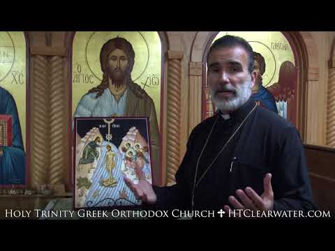 Rev. James T. Paris Teaches about the Baptism of Christ icon | Holy Trinity Greek Orthodox Church