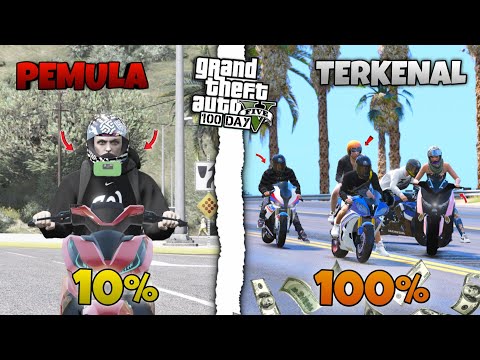 100 HARI DI GTA 5 ! MENJADI SEORANG MOTOVLOG TERKENAL