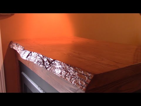 L'gosseux d'bois Ep 271-   Dessus de foyer en "live edge"