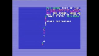 Commodore 64 - Screen Draining Effect |  Assembly code | Drop-down Petscii