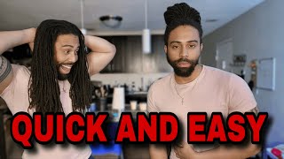 HOW TO make a Dreadlock MANBUN in 2022