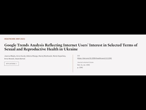 Google Trends Analysis Reflecting Internet Users’ Interest in Selected Terms of Sexua... | RTCL.TV