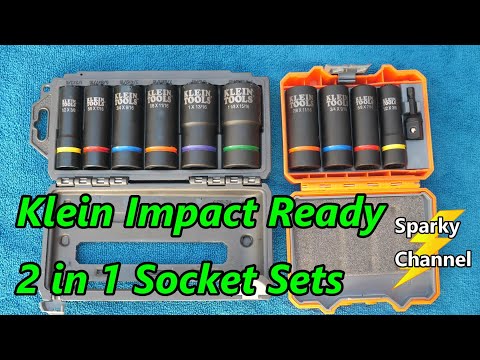 Klein Impact Ready 2 in 1 Socket Sets 66040 and 66010