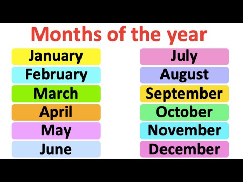 Months of the year | Pronunciation lesson | British English