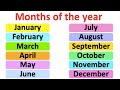 Months Of The Year Pronunciation Lesson British English