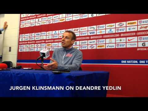 Jurgen Klinsmann on DeAndre Yedlin after USMNT friendly vs. Ecuador - Oct. 10, 2014