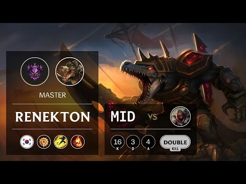 Renekton Mid vs Zed - KR Master Patch 9.12