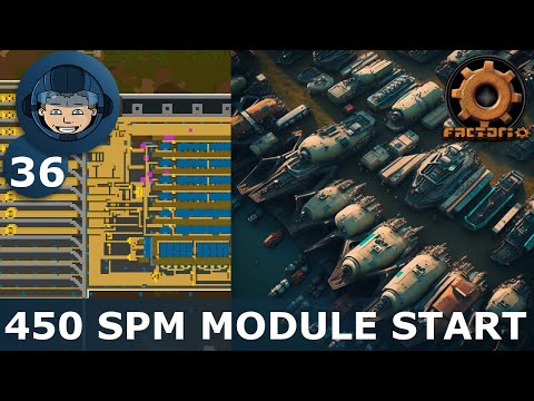 450 SPM CRAFTING LAYOUT & RESOURCE DISTRUBITON -  Step 36: Factorio Megabase (Step-By-Step)