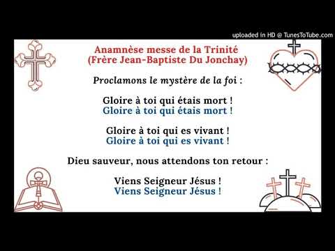 Anamnèse messe de la Trinité  (Frère Jean-Baptiste Du Jonchay)