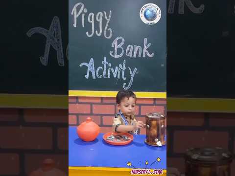 (FINE MOTOR SKILL) Putting coin in Piggy Bank🐷 🪙
