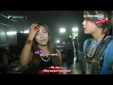[HeartfxSubs] 120710 MBC Music Show! Champion Backstage - f(x)