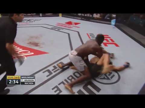 Derek Brunson Knocks Out Lyoto Machida In The 1st Round @ UFC Sao Paolo