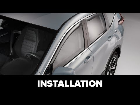 Front WeatherTech Side Window Deflector Installation with Window Sill Clips