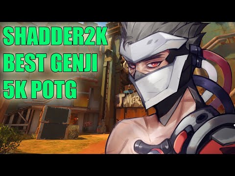 SHADDER2K BEST GENJI GAMEPLAY 5K POTG - TOP 500 OVERWATCH SEASON 24