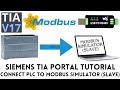 siemens s7 1200 plc modbus rtu master tutorial tia portal