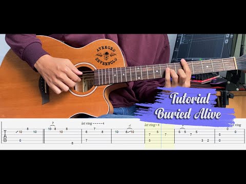 Avenged Sevenfold - Buried Alive - Intro Guitar Tutorial + TAB (Acoustic Version)