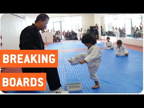 Little Boy Trying to Break Board in Taekwondo | The New Karate Kid