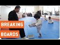 Little Boy Trying To Break Board In Taekwondo The New Karate Kid