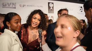 Nataly Santiago and Kerrynton Jones Interview at High Strung:Free Dance LA Premiere video