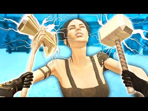THORS WEAPONS MOD!! Stormbreaker and Mjolnir! - Blades and Sorcery VR Mods Gameplay