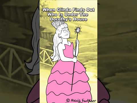 When Glinda Finds Out Who Is Under Dorothy's House. #wicked #thewizardofoz #glinda