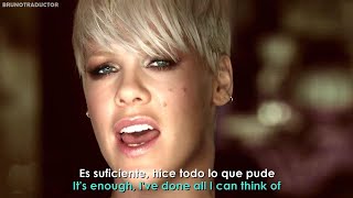 P!nk - Fuckin’ Perfect // Lyrics + Español //  Video Oficial