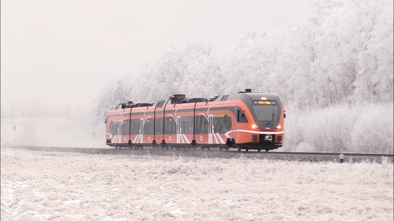 Штадлерский дизель-поезд 2428 близ ст. Каарепере / Stadler DMU 2428 near Kaarepere station