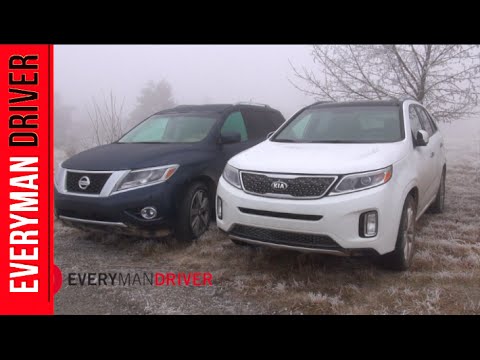 Off-Road Challenge: 2014 Nissan Pathfinder vs 2014 Kia Sorento on Everyman Driver