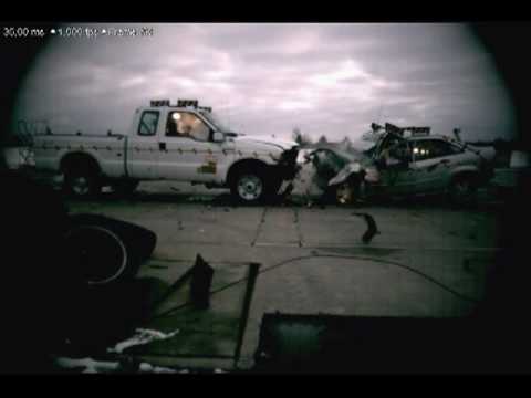 2006 Ford F-250 Vs. 2002 Ford Focus NHTSA Full Frontal Impact