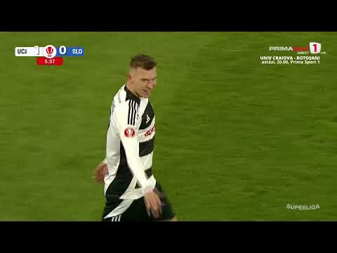 GOOOL! U Cluj - Slobozia 1-0. Deschidere rapidă de scor! Gheorghiță punctează pentru gazde