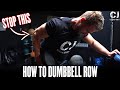 How to Dumbbell Row | Best Form