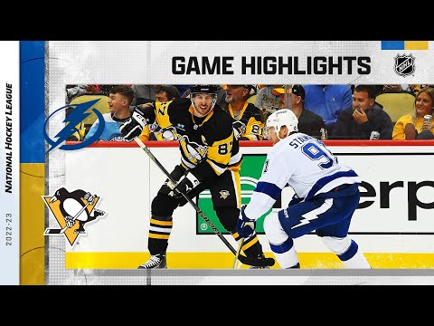 Lightning @ Penguins 10/15 | NHL Highlights 2022