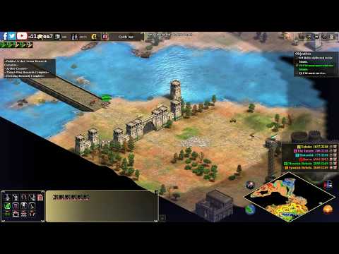 6 Archers taking a castle in 5 seconds (AOE2 DE new cheats codes)