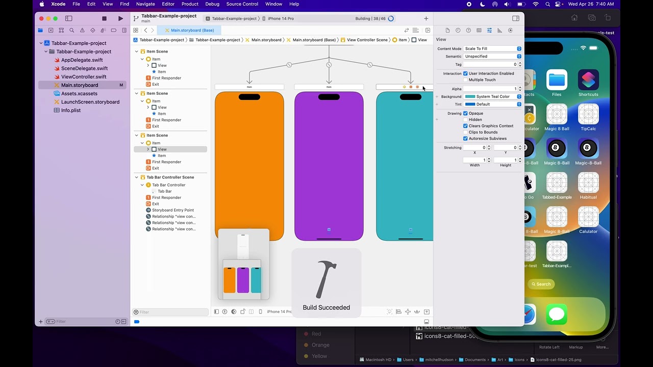Create a Tab Bar Controller with Xcode and Storyboard