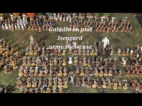 MESBG and LOTR: Galadhrim and Isengard army showcase