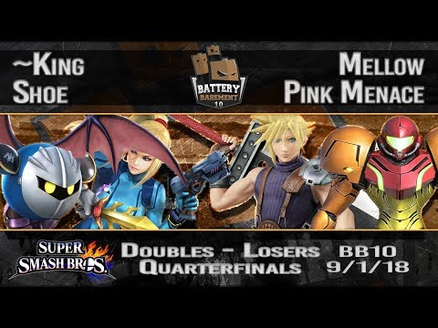 Battery Basement 10 - ~King + Shoe Vs. Mellow + Pink Menace - Doubles Losers Quarterfinals