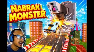 Mobil Tabrak Monster Balok