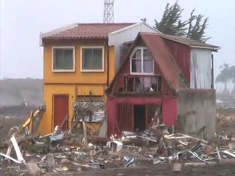 Tsunami Devastation in Pelluhue, Maule, Chile