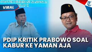 Politisi PDIP Kritik Pidato Prabowo soal 'Kabur ke Yaman', Guntur Romli: Sikap Antikritik Bahaya