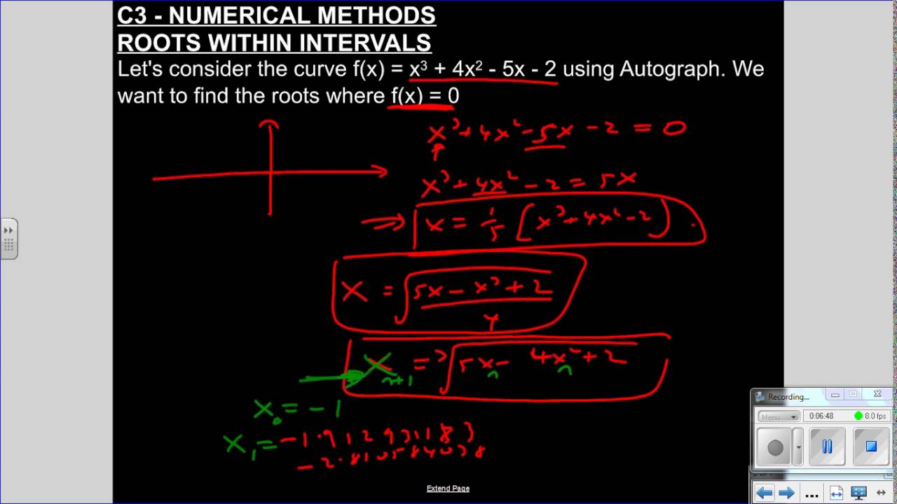 C3 NUMERICAL METHODS
