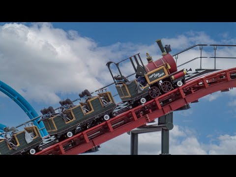 EnergyLandia -  Choco Chip Creek Test - Mine Train Roller Coaster - 2022