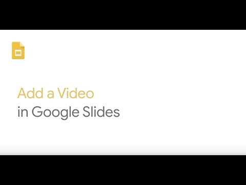 Add a video in Google Slides